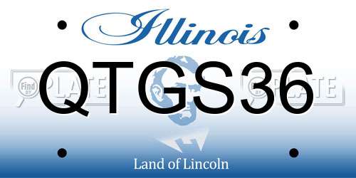 QTGS36 Illinois License Plate