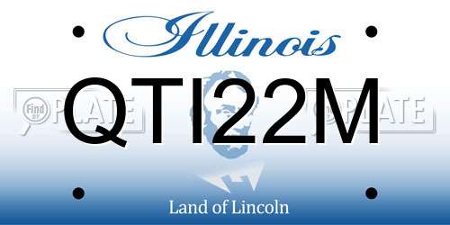 QTI22M Illinois License Plate