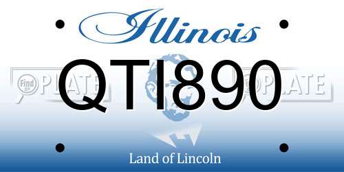 QTI890 Illinois License Plate