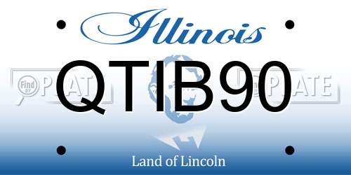 QTIB90 Illinois License Plate
