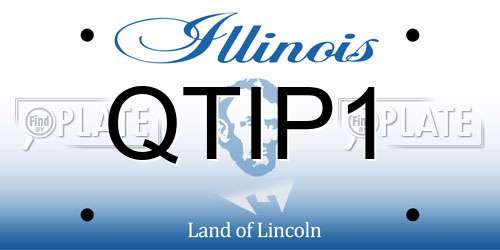 QTIP1 Illinois License Plate