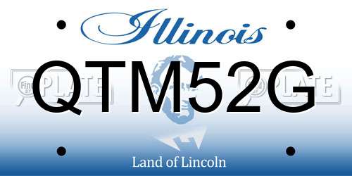 QTM52G Illinois License Plate