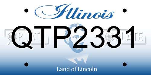 QTP2331 Illinois License Plate