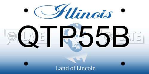 QTP55B Illinois License Plate