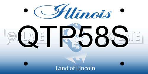 QTP58S Illinois License Plate