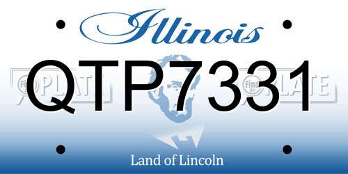 QTP7331 Illinois License Plate