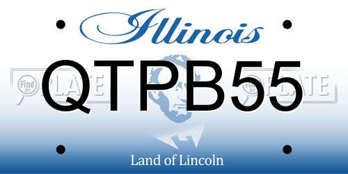 QTPB55 Illinois License Plate