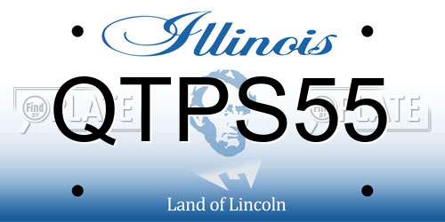 QTPS55 Illinois License Plate