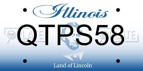 QTPS58 Illinois License Plate