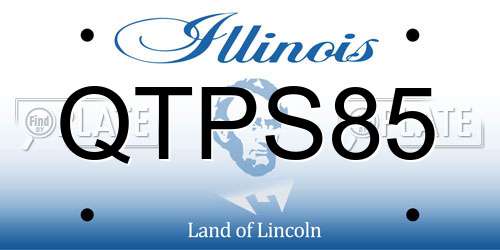 QTPS85 Illinois License Plate