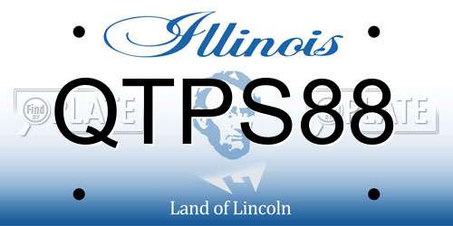 QTPS88 Illinois License Plate