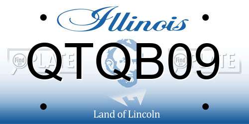 QTQB09 Illinois License Plate
