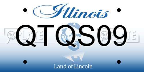 QTQS09 Illinois License Plate