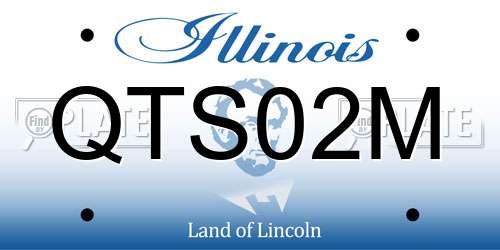 QTS02M Illinois License Plate
