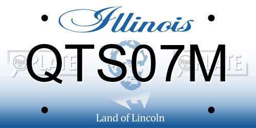 QTS07M Illinois License Plate
