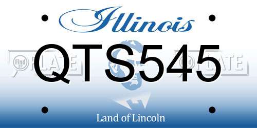 QTS545 Illinois License Plate