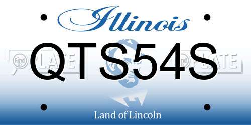 QTS54S Illinois License Plate