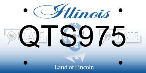 QTS975 Illinois License Plate