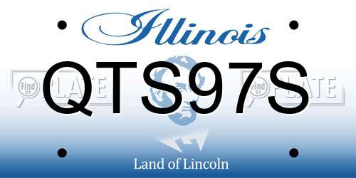 QTS97S Illinois License Plate