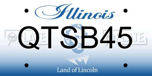 QTSB45 Illinois License Plate