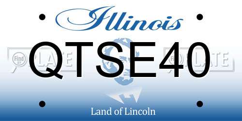 QTSE40 Illinois License Plate