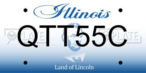 QTT55C Illinois License Plate