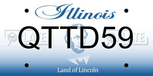 QTTD59 Illinois License Plate