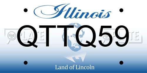 QTTQ59 Illinois License Plate