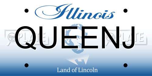 QUEENJ Illinois License Plate