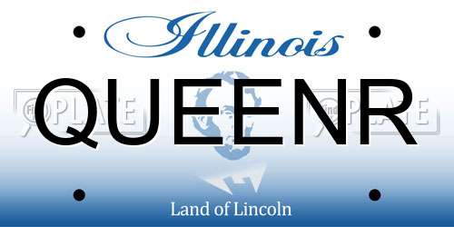 QUEENR Illinois License Plate