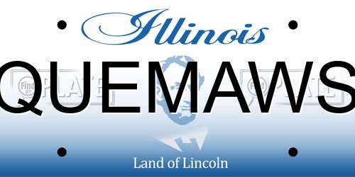 QUEMAWS Illinois License Plate