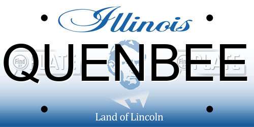 QUENBEE Illinois License Plate