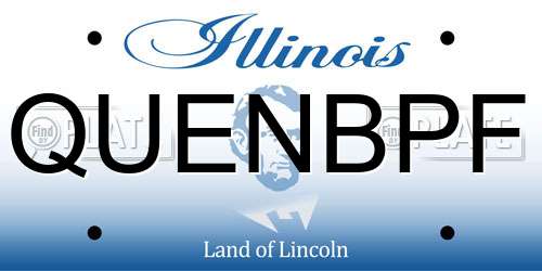 QUENBPF Illinois License Plate