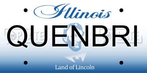 QUENBRI Illinois License Plate