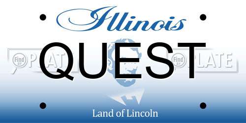 QUEST Illinois License Plate