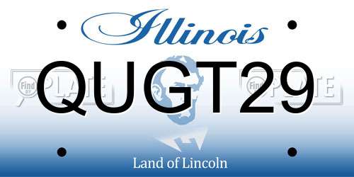 QUGT29 Illinois License Plate
