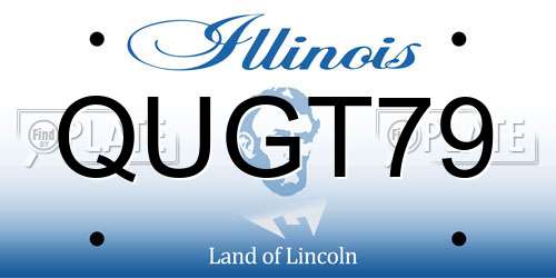 QUGT79 Illinois License Plate