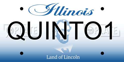 QUINTO1 Illinois License Plate