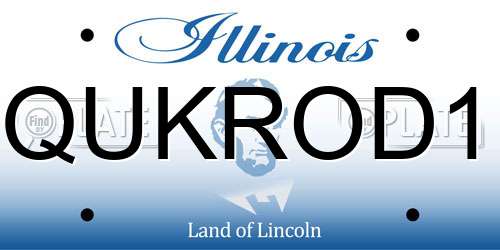 QUKROD1 Illinois License Plate