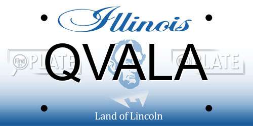 QVALA Illinois License Plate