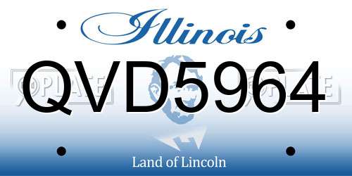 QVD5964 Illinois License Plate