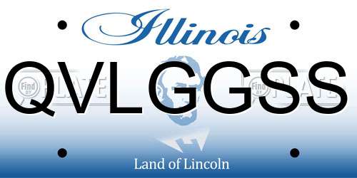 QVLGGSS Illinois License Plate