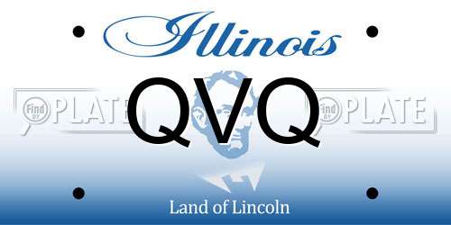 QVQ Illinois License Plate