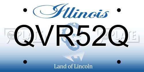 QVR52Q Illinois License Plate