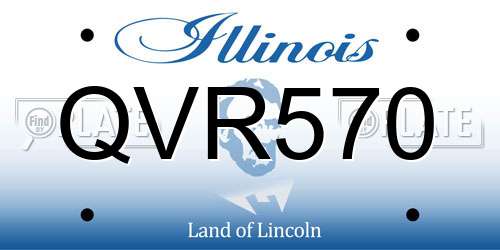 QVR570 Illinois License Plate