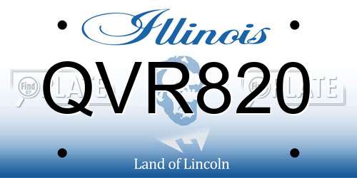 QVR820 Illinois License Plate