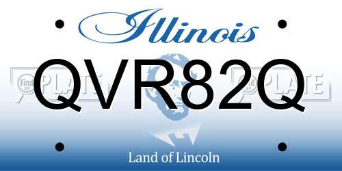 QVR82Q Illinois License Plate