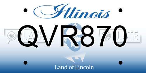 QVR870 Illinois License Plate
