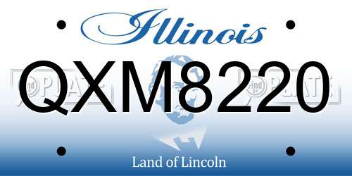 QXM8220 Illinois License Plate
