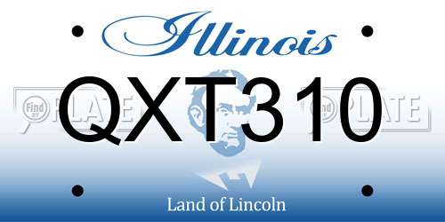 QXT310 Illinois License Plate